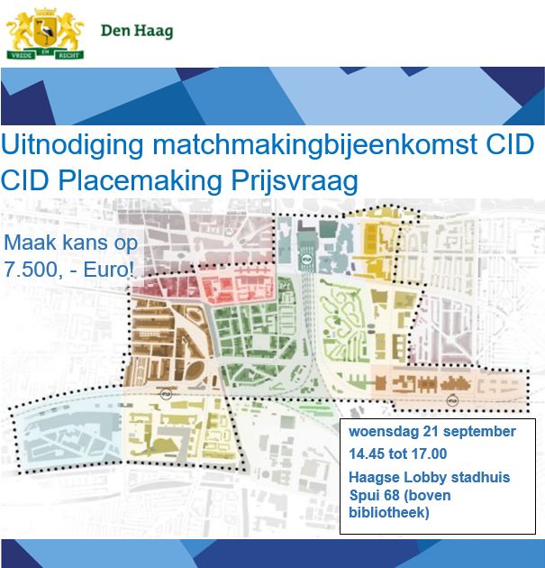 13 september – Lancering CID Placemaking Prijsvraag